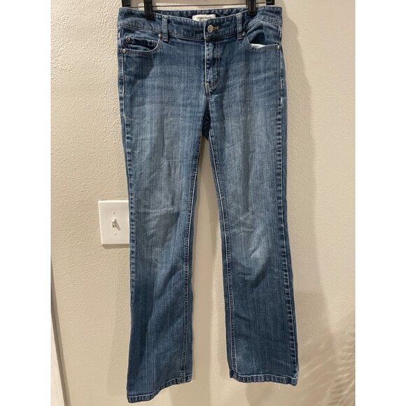 WHITE HOUSE BLACK MARKET WOMEN'S JEANS GLAMOROUS BOOTCUT DENIM SIZE 4R - Picture 1 of 9